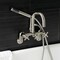 Aqua Vintage AE8458DX Wall Mount Clawfoot Tub Faucet, Brushed Nickel AE8458DX - alternate 4